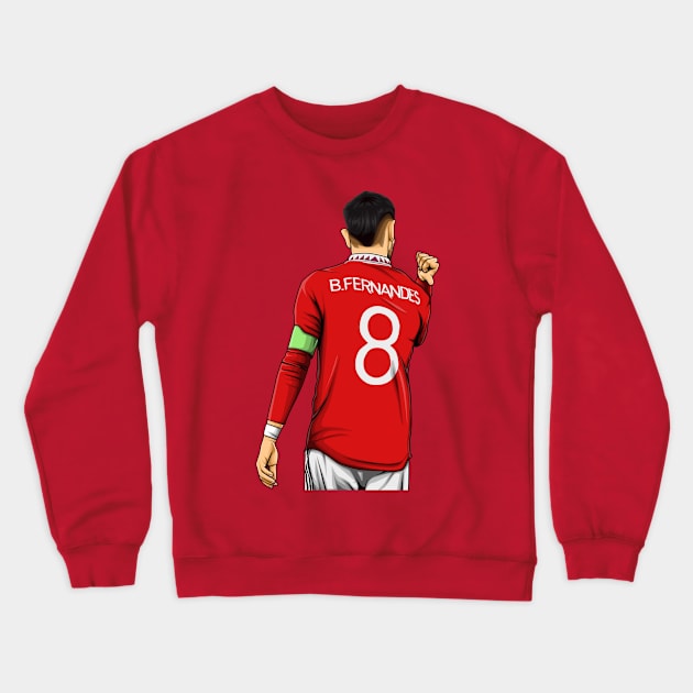 Bruno Fernandes Crewneck Sweatshirt by Aldduardo